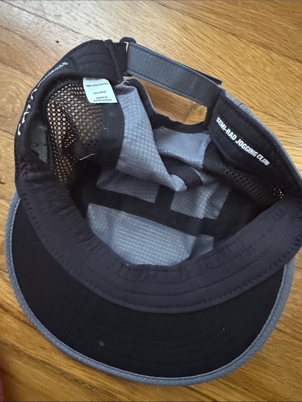 Men's Gray Performance Cap - Picture 7 of 7